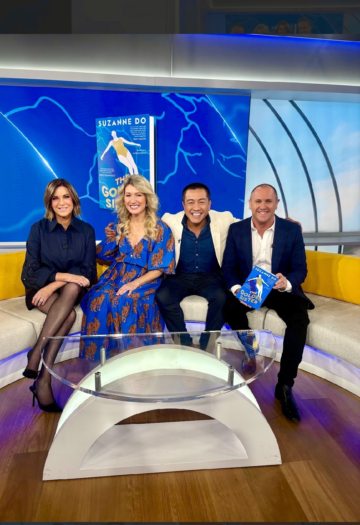 With Kylie Gillies, Anh and Larry Emdur on The Morning Show-Suzanne Do