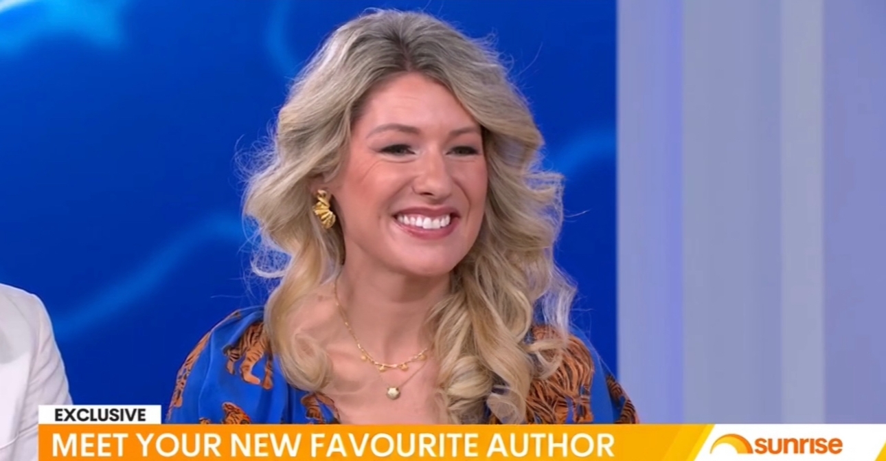 Being interviewed on 'Sunrise' (Channel 7) about The Golden Sister-Suzanne Do