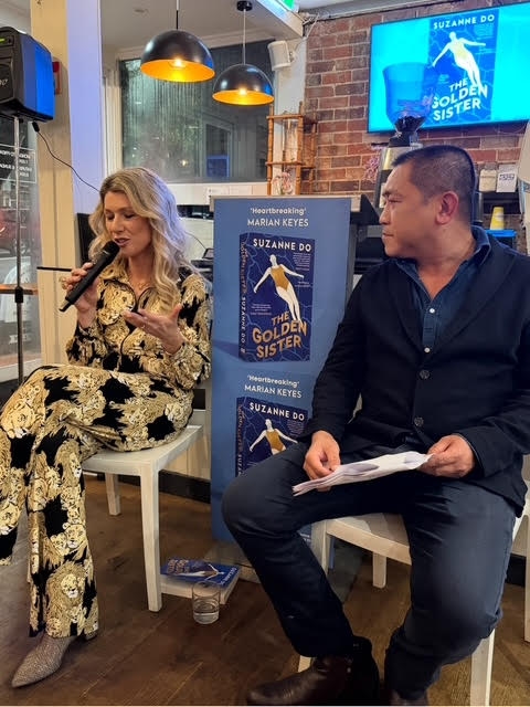 In conversation with husband Anh at the North Sydney book launch event-Suzanne Do